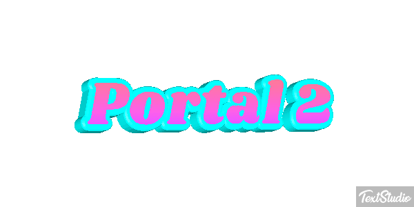 Portal 2 Efecto de texto