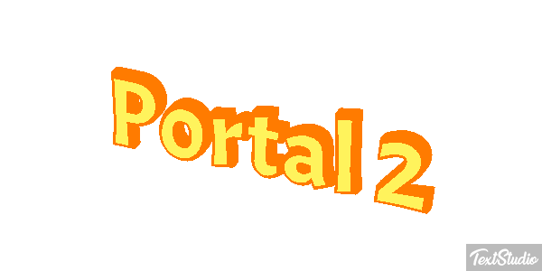 Portal 2 Efecto de texto