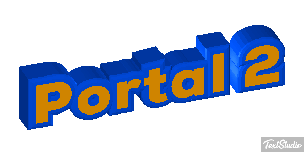 Portal 2 Efecto de texto