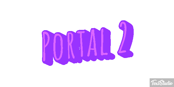 Portal 2 Efecto de texto