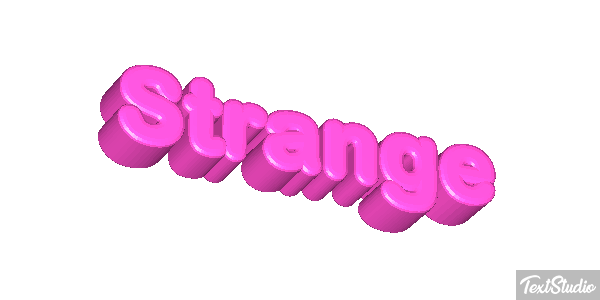 Strange Текстовый эффект