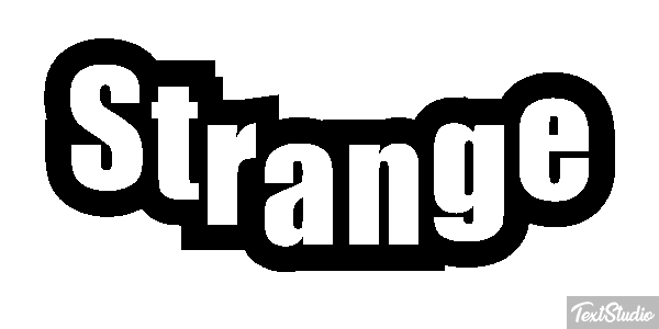 Strange Текстовый эффект