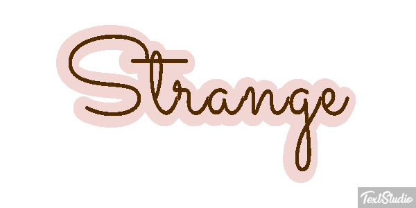 Strange Текстовый эффект