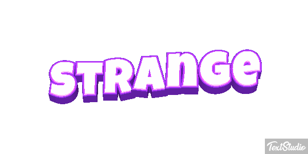 Strange Текстовый эффект