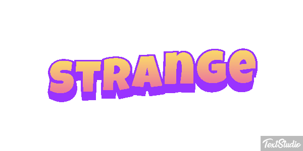 Strange Текстовый эффект