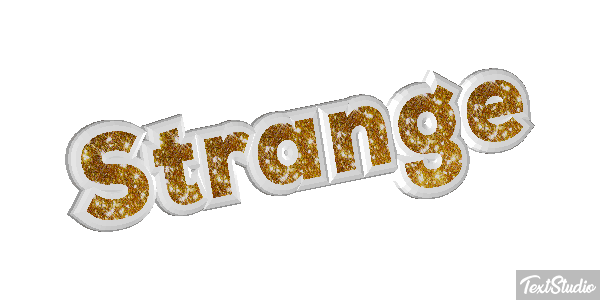 Strange Текстовый эффект