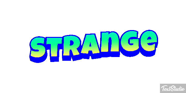Strange Текстовый эффект