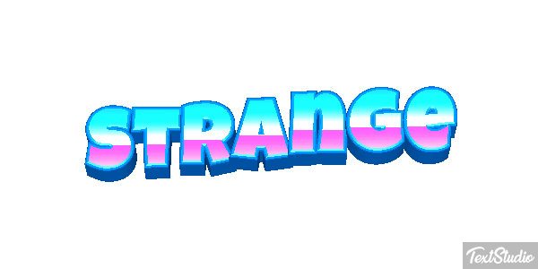 Strange Текстовый эффект