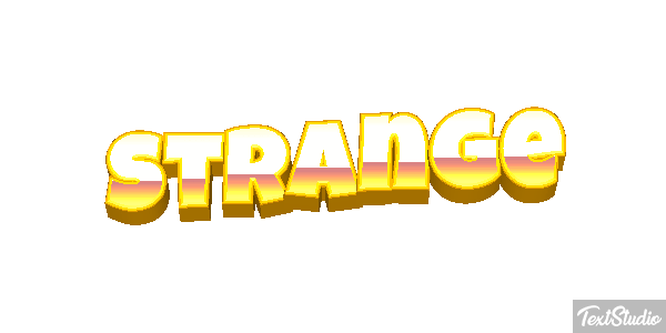 Strange Текстовый эффект