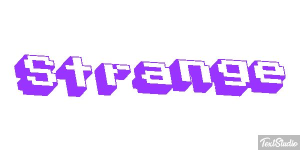 Strange Текстовый эффект