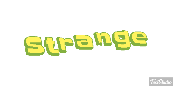 Strange Текстовый эффект