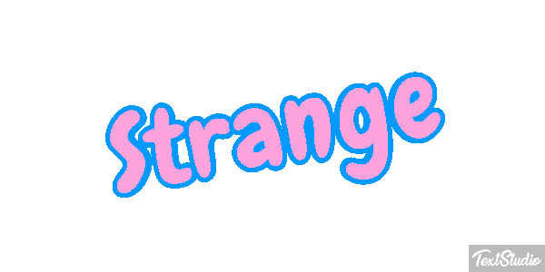 Strange Текстовый эффект