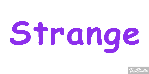 Strange Текстовый эффект