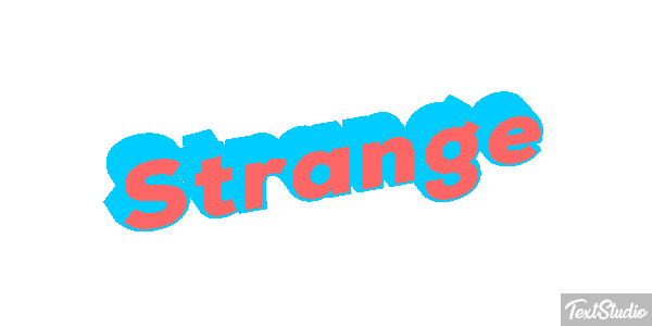 Strange Текстовый эффект