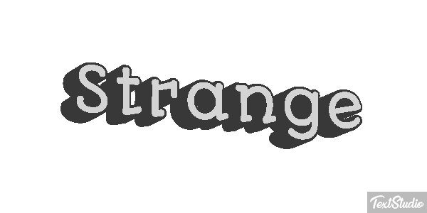 Strange Текстовый эффект