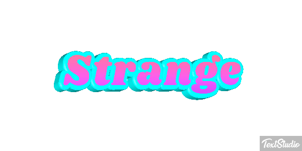 Strange Текстовый эффект