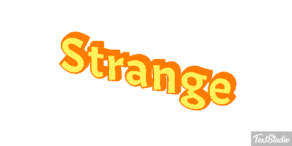 Strange Текстовый эффект