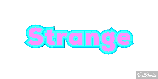 Strange Текстовый эффект