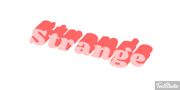 Strange Текстовый эффект