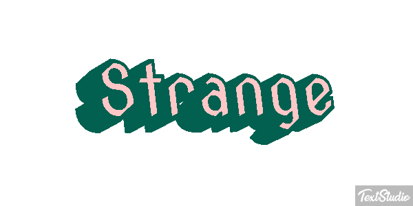 Strange Текстовый эффект
