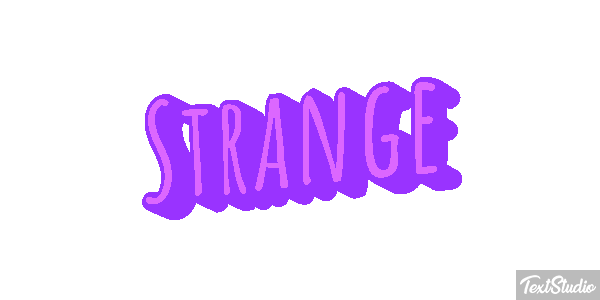 Strange Текстовый эффект