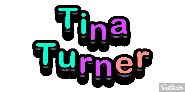 Tina Turner Effet de texte
