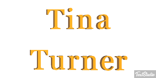 Tina Turner Effet de texte