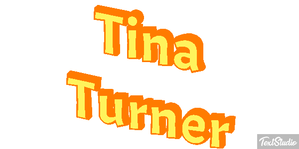Tina Turner Effet de texte