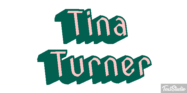 Tina Turner Effet de texte