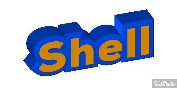 Shell Efeito do texto