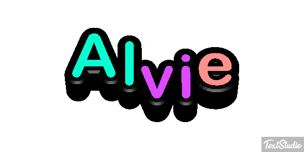 Alvie Text effect