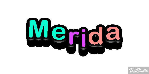 Mérida Efekt tekstowy