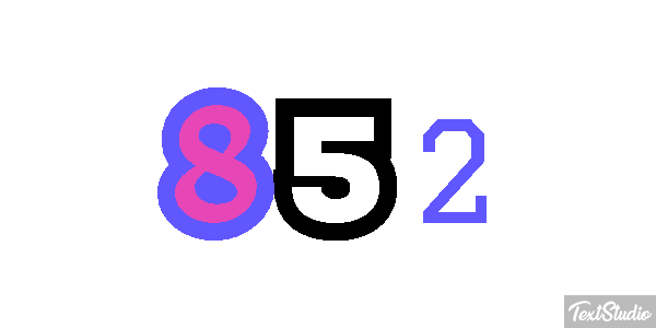 852 Effetto testo
