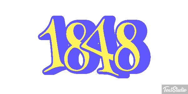 1848 Text effect