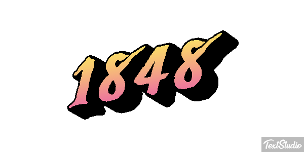 1848 Text effect