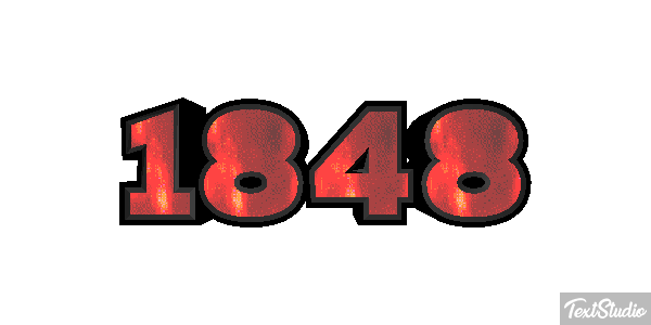 1848 Text effect