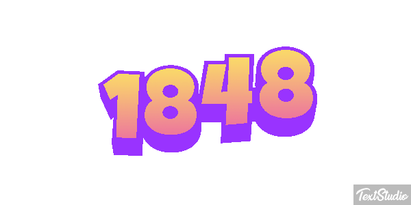 1848 Text effect