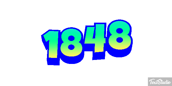 1848 Text effect
