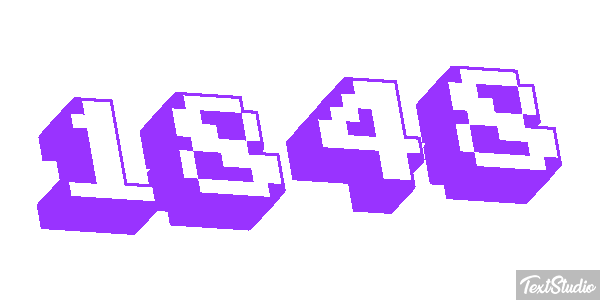 1848 Text effect