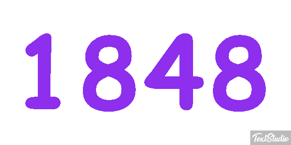 1848 Text effect