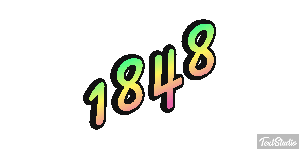1848 Text effect