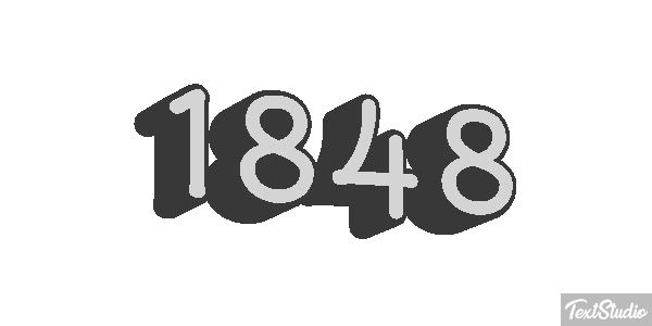 1848 Text effect