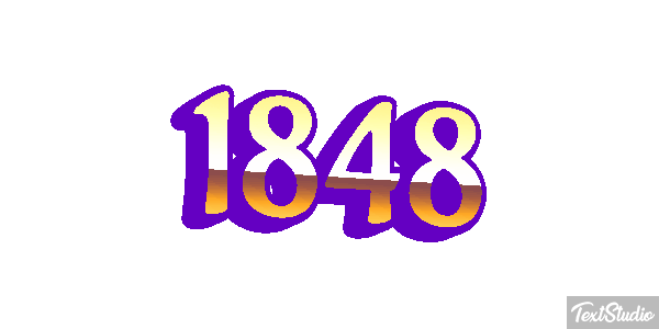 1848 Text effect