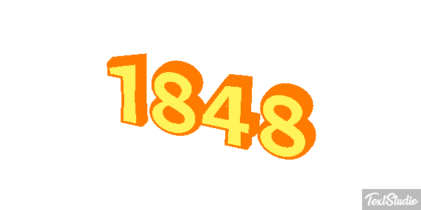 1848 Text effect