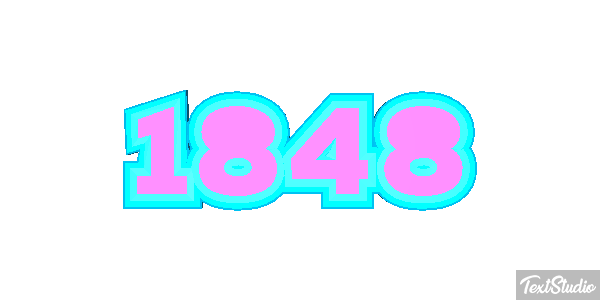 1848 Text effect