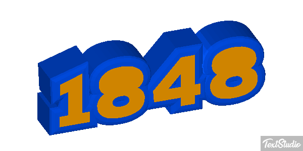 1848 Text effect