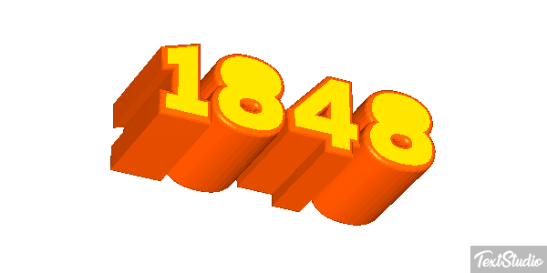 1848 Text effect