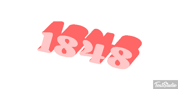1848 Text effect