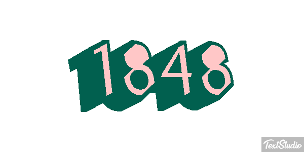 1848 Text effect