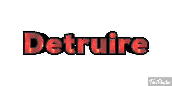 Détruire Effet de texte